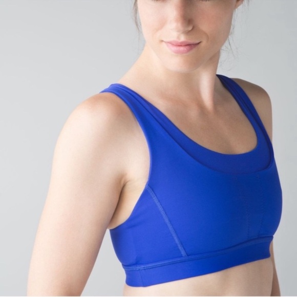 lululemon athletica Other - Lululemon Run Stuff Your Bra Blue Size 8